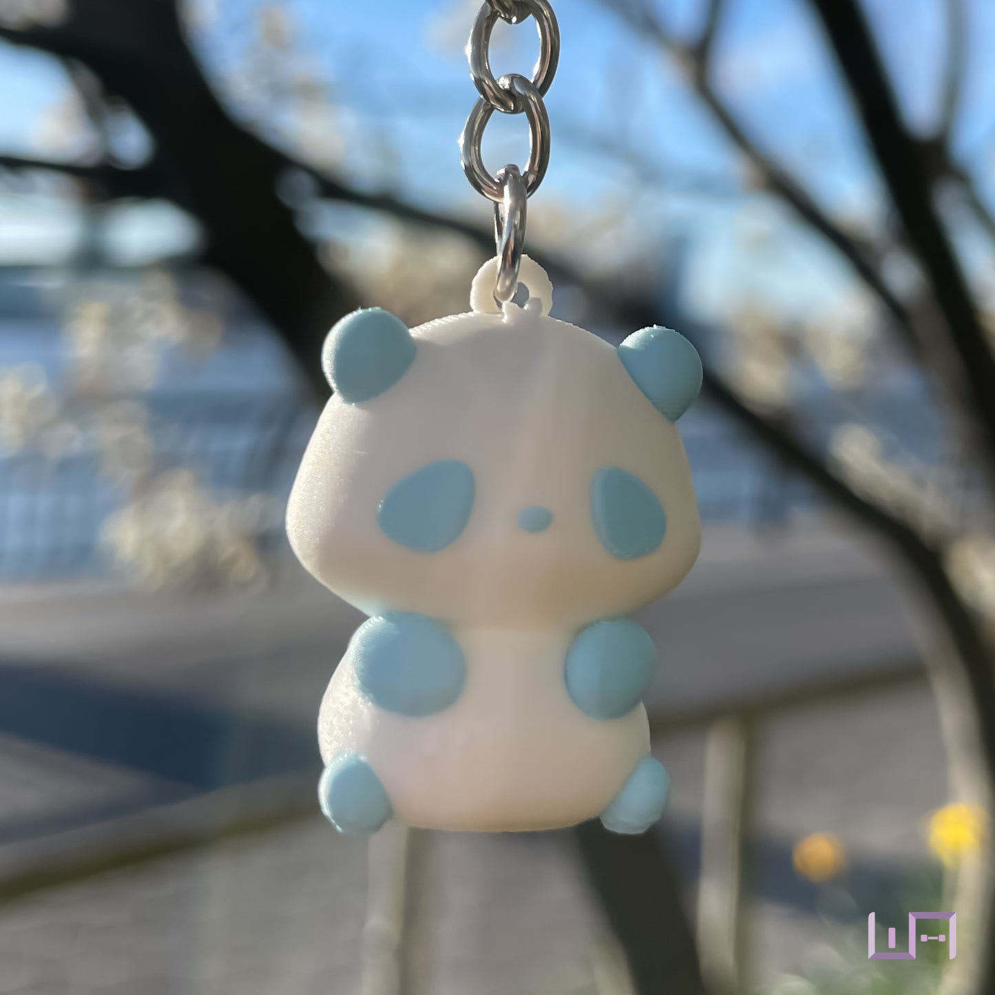 Panda Keychain (Blue)