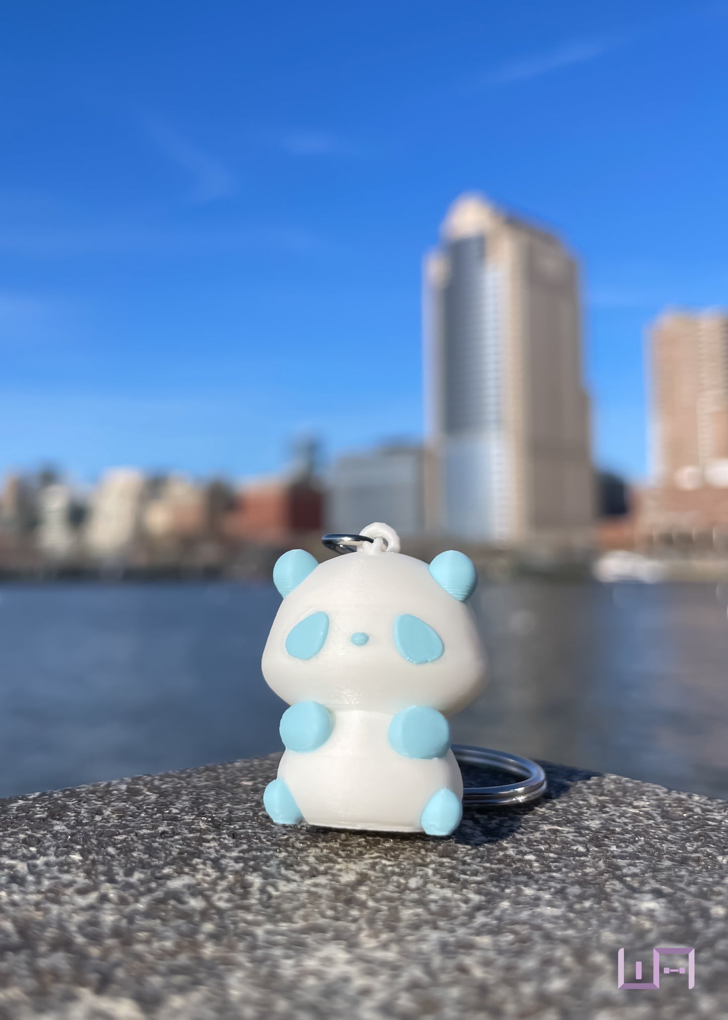 Panda Keychain (Blue)