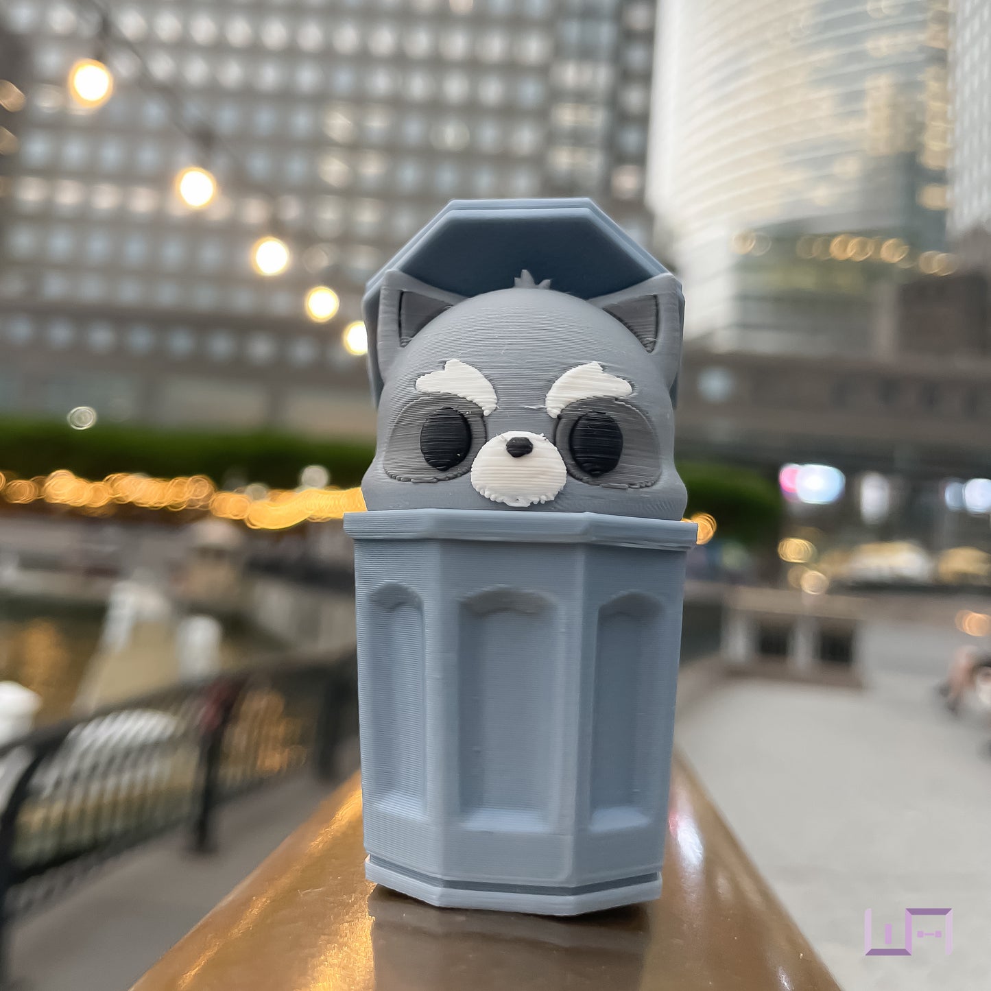 NYC: Raccoon Trash Can