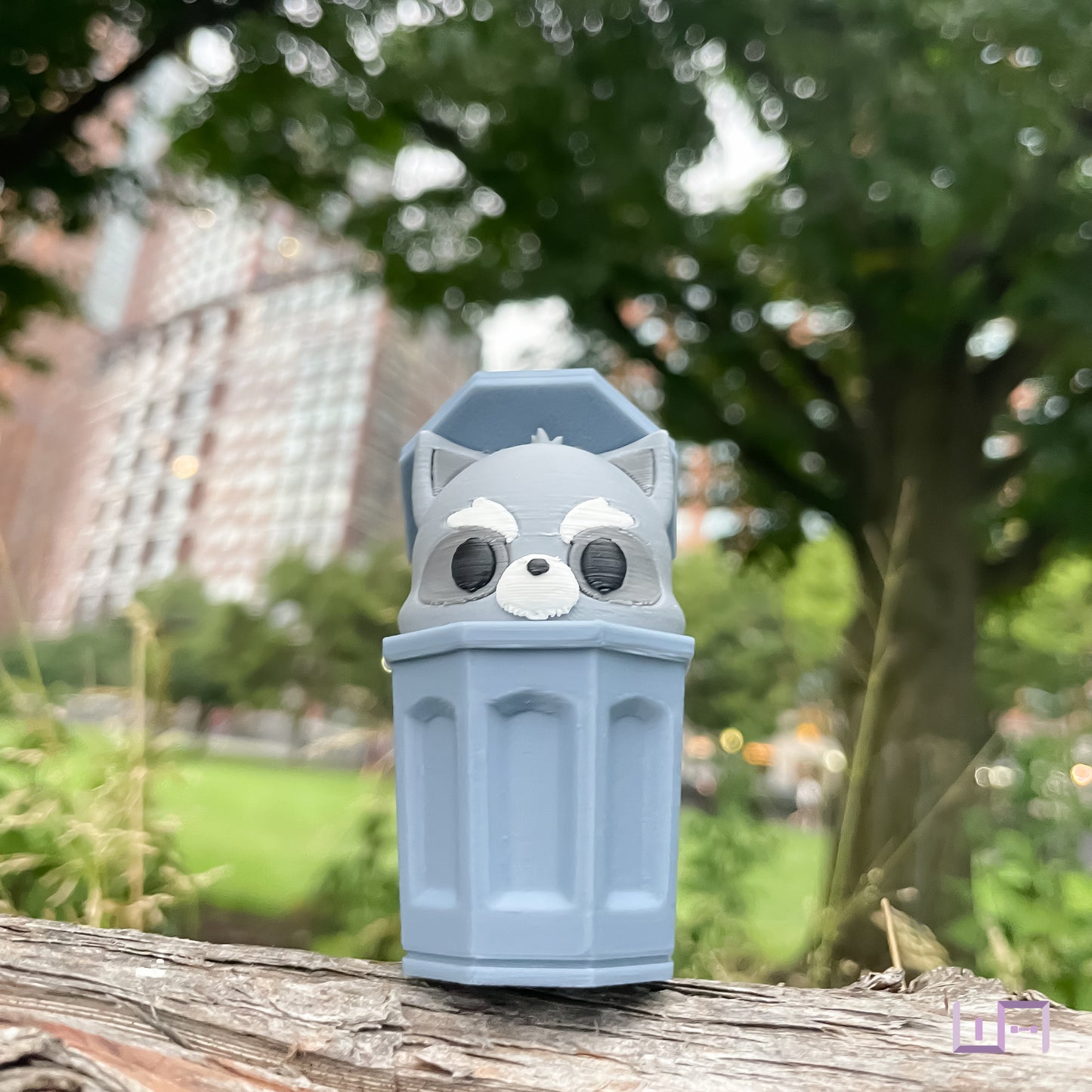 NYC: Raccoon Trash Can