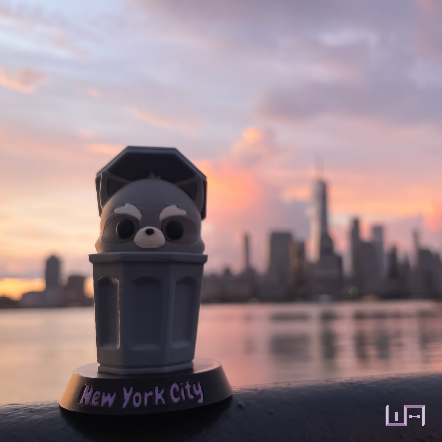 NYC: Raccoon Trash Can