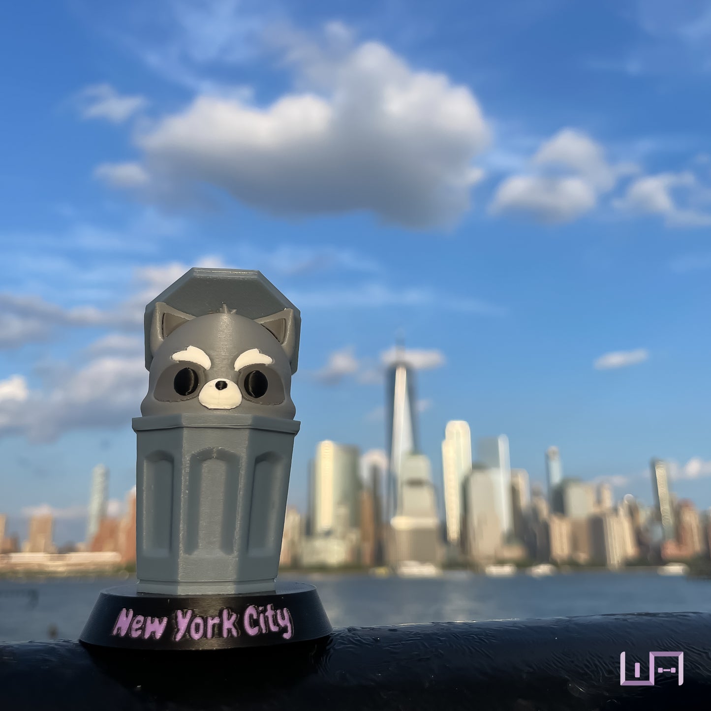 NYC: Raccoon Trash Can
