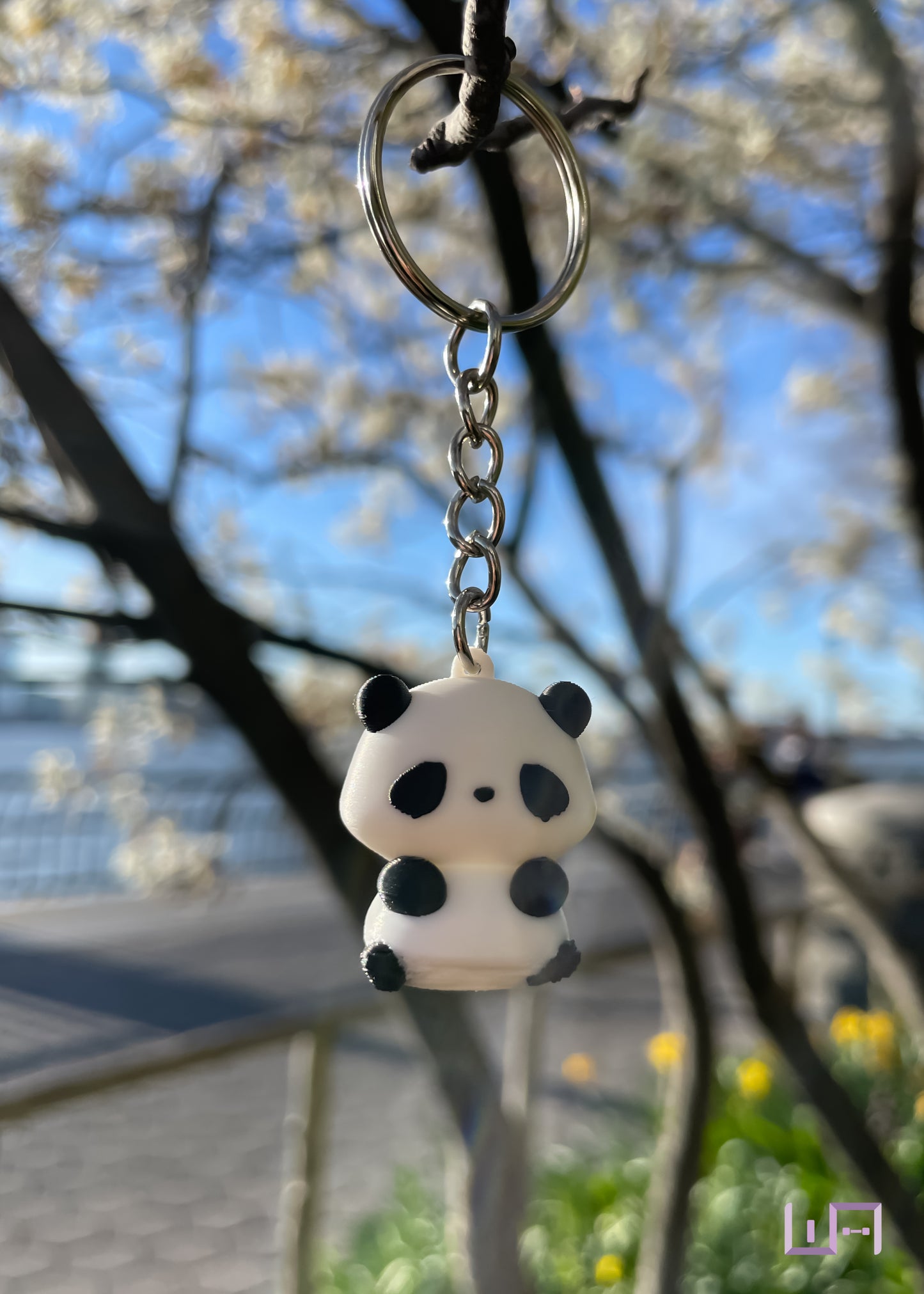 Panda Keychain (Black)