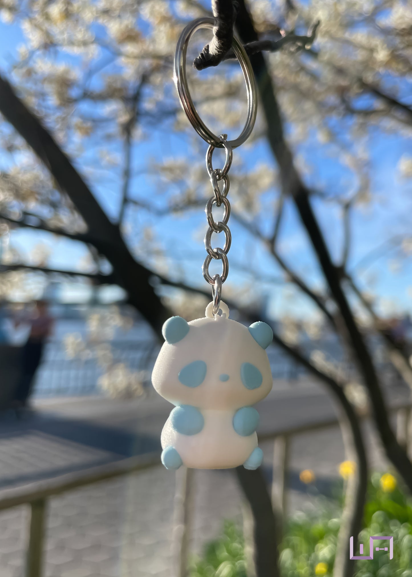 Panda Keychain (Blue)