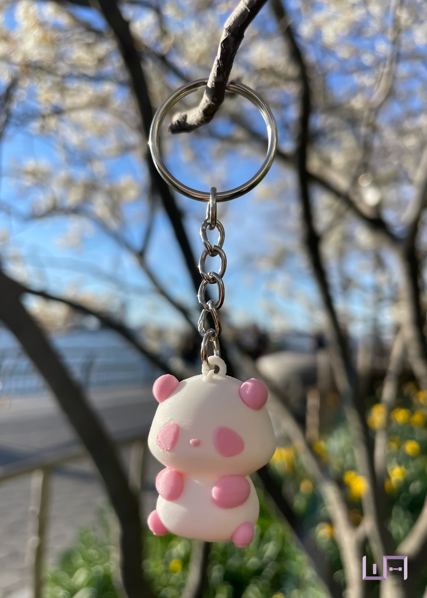 Panda Keychain (Pink)