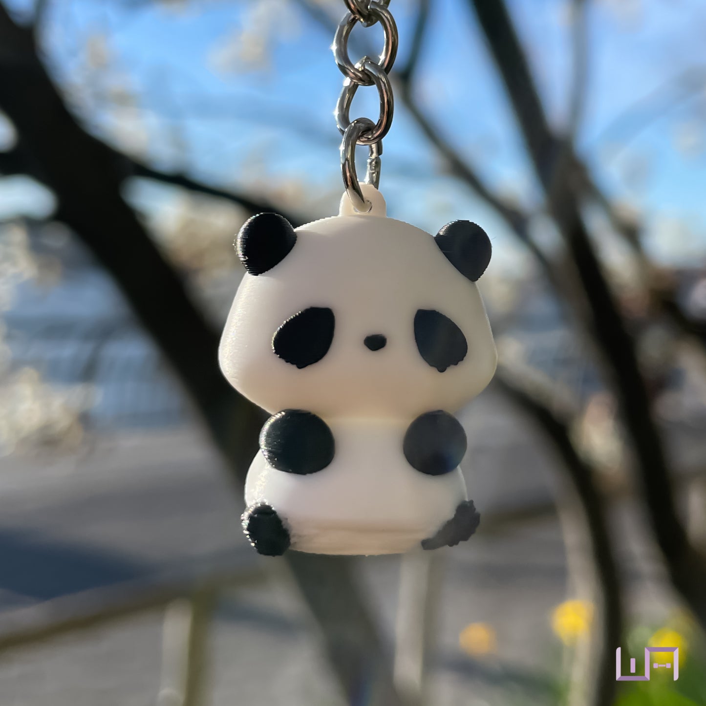 Panda Keychain (Black)