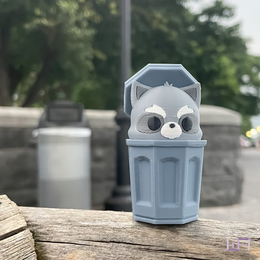 NYC: Raccoon Trash Can