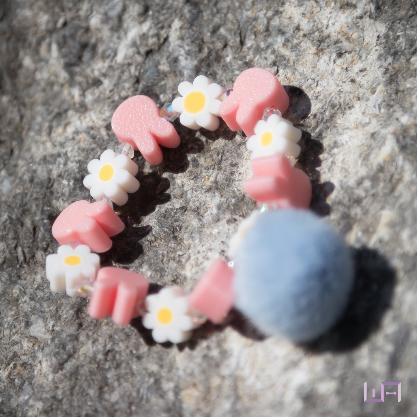 Pig Rabbit: Daisy Pompom Bracelet