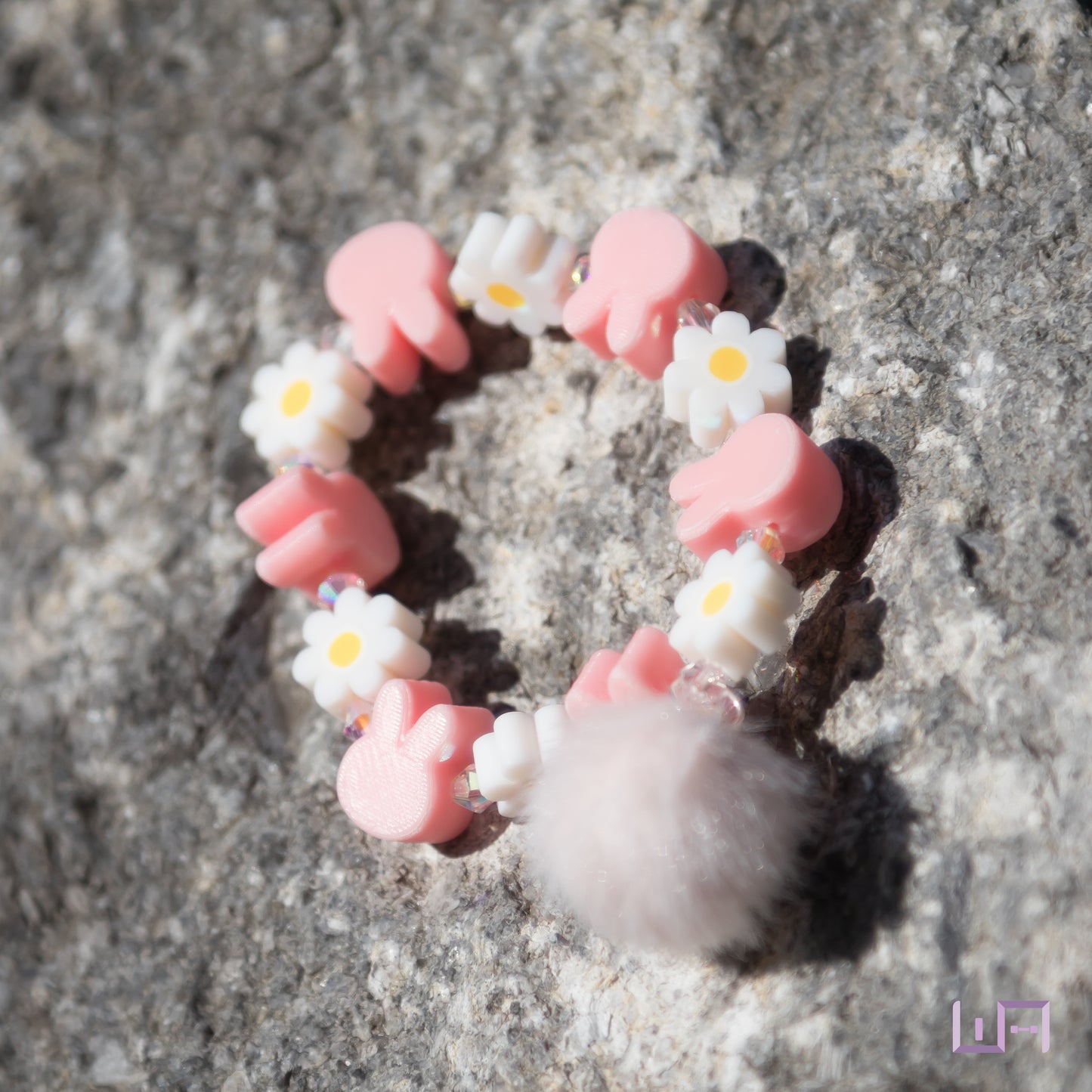 Pig Rabbit: Daisy Pompom Bracelet