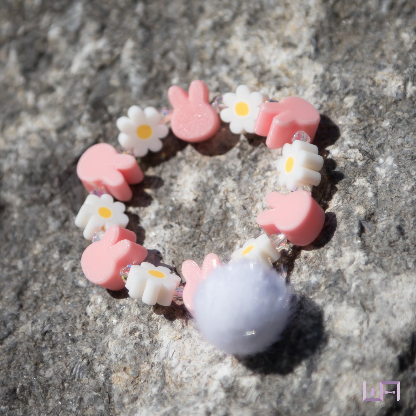 Pig Rabbit: Daisy Pompom Bracelet