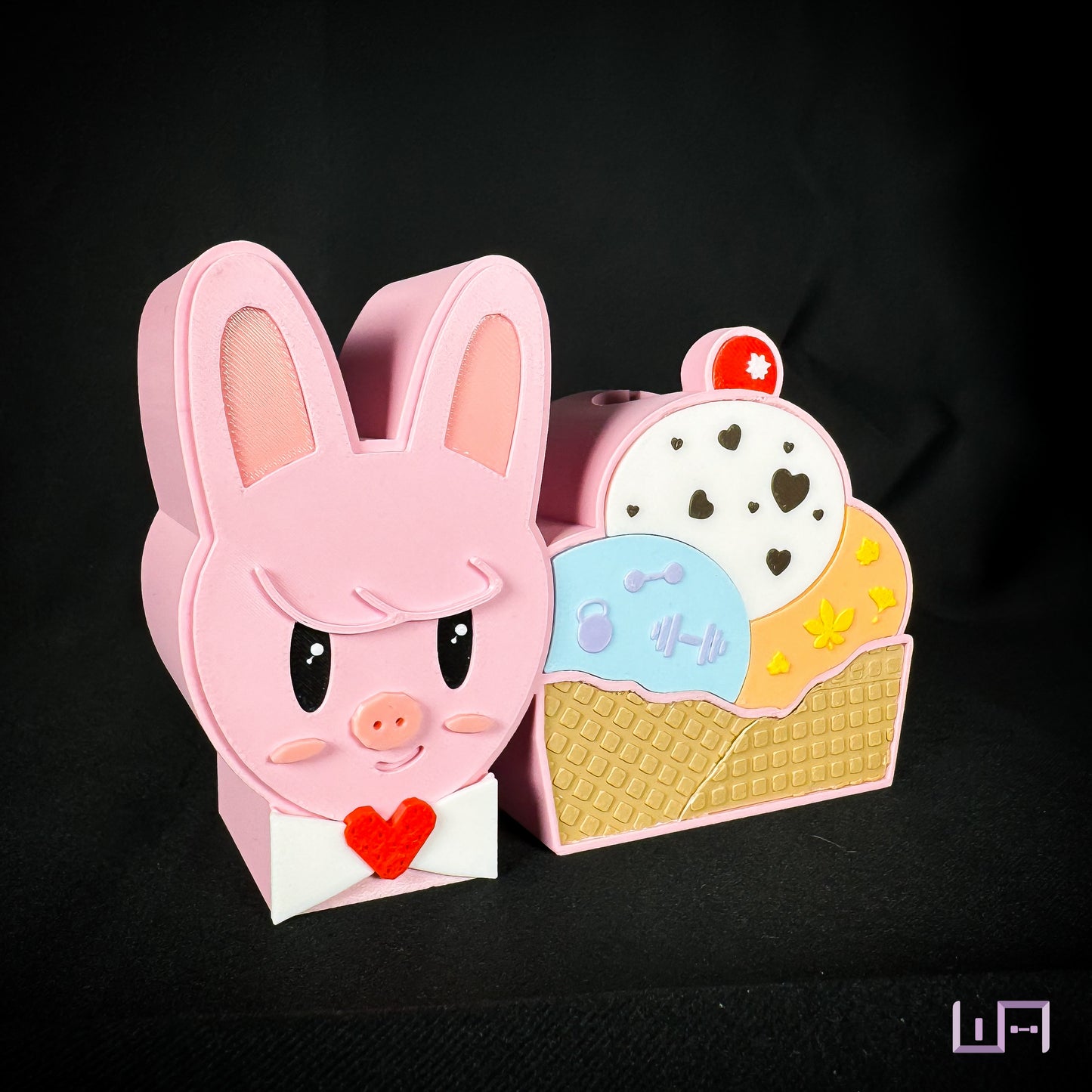 Pig Rabbit Ice Cream (Light Stick Holders)