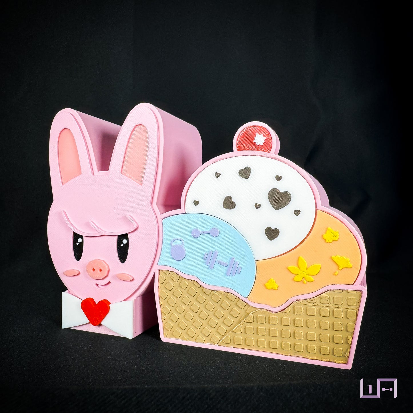 Pig Rabbit Ice Cream (Light Stick Holders)